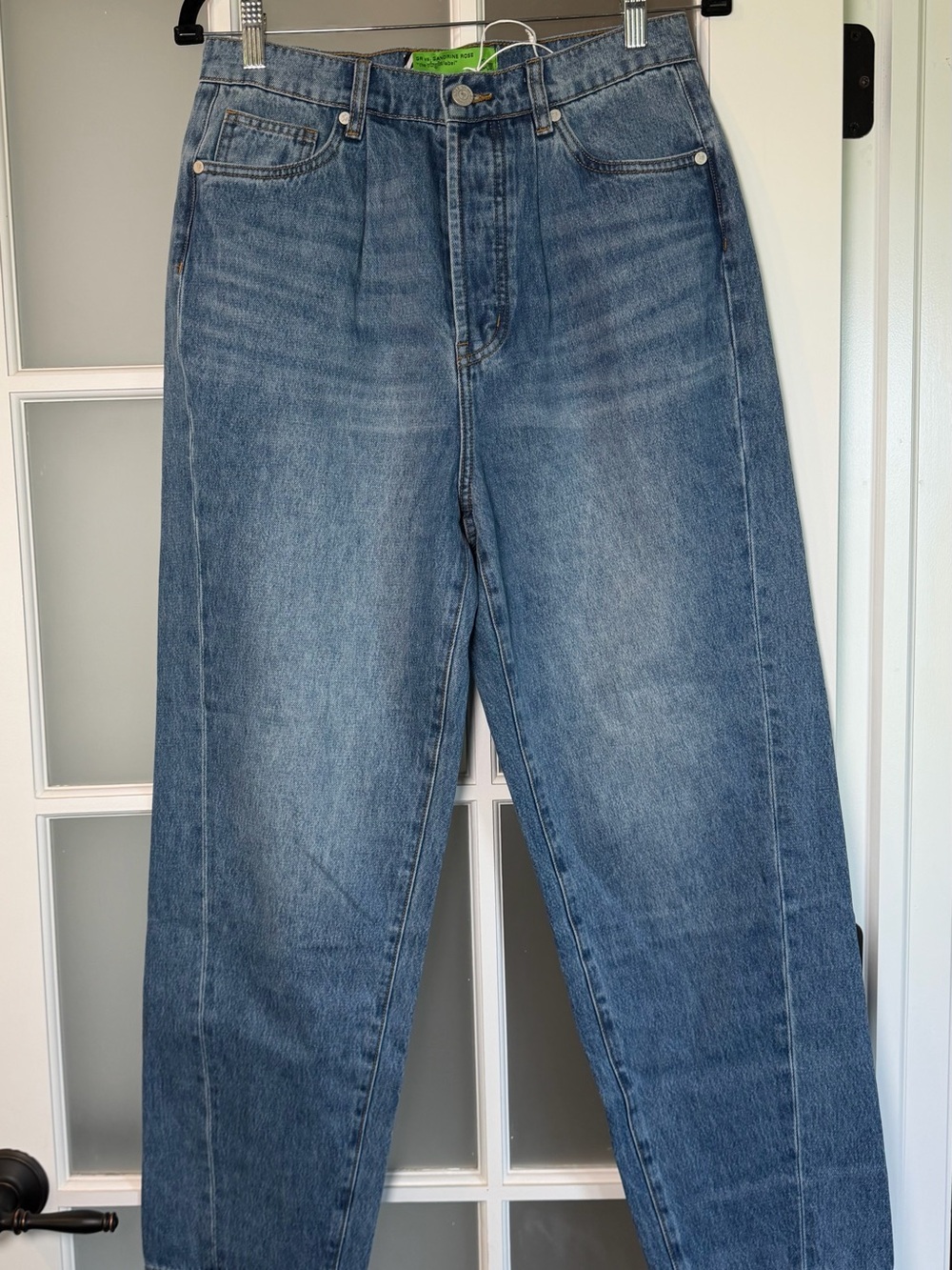 Free People X: SR vs Sandrine Rose Straight Leg  Denim Jeans, 27, NWT